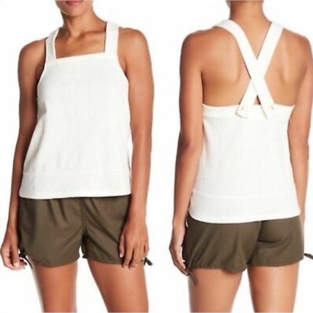 Madewell Cream Textured Tank Top Size S
